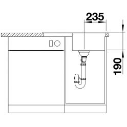 Кухонная мойка Blanco Zia 45 S Compact антрацит