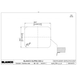 Кухонная мойка Blanco Supra 500-U c корзинчатым вентилем