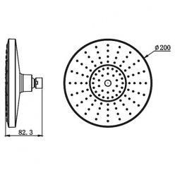 Верхний душ Bravat P70183CP-1