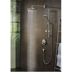 Верхний душ Hansgrohe Raindance S 240 1jet P с держателем 390 мм, хром 27607000