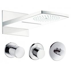 Верхний душ Hansgrohe Raindance Rainfall 180 AIR 2jet 28433400 хром/белый