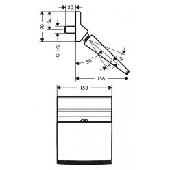 Верхний душ Hansgrohe Raindance 150 1jet 26442000 Rainfall