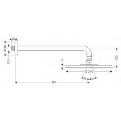 Верхний душ Hansgrohe Raindance AIR 27474000