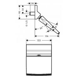 Верхний душ Hansgrohe Raindance 150 1jet 26443000 Rainfall Stream