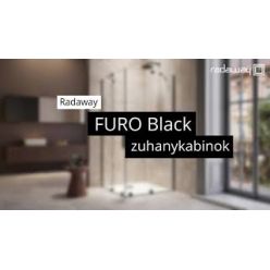 Душевой уголок Radaway Furo Black KDD 100x90 [10105100-54-01L + 10105090-54-01R]