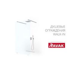 Душевой угол Ravak ST Walk-In Wall 600 x 2000 блестящий + транспарент, GW9W00C00Z1