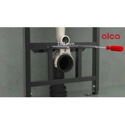 Инсталляция AlcaPlast AM101/1120 + клавиша смыва M570 (белая) + унитаз подвесной Ideal Standard Connect AquaBlade с сиденьем микролифт E047901+E772401