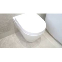 Подвесной унитаз Duravit Me by Starck Rimless (с крышкой SoftClose) 45300900A1 укороченный