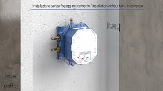 Видеоинструкция по монтажу скрытой части для смесителя Paffoni Compact Box CPBOX001