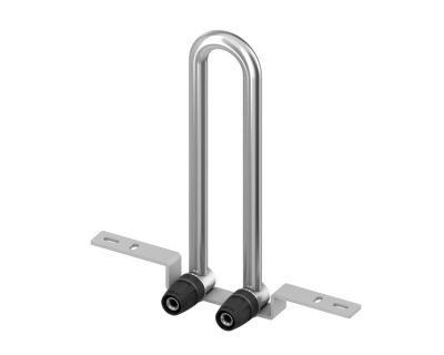 TECElogo 8740406 Монтажный узел для подключения радиатора, настенный, никелированный