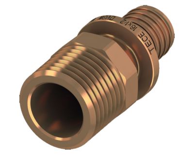 TECEflex 705609 Соединение прямое с ниппелем, бронза 40 x R 1 1/4"