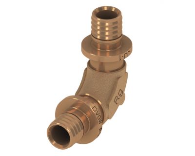 TECEflex 707340 Уголок соединительный 40 х 40 90°, бронза, закруглённый