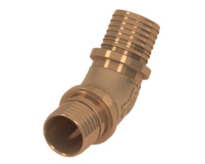 TECEflex 707168 Уголок соединительный 45°, бронза 32 х 32