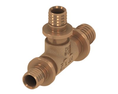 TECEflex 710623 Тройник 90°, бронза 63 x 50 x 63 редукционный