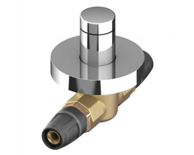 TECElogo 8780116 Шаровой кран скрытого монтажа с декоративным колпачком, 16 мм, для трубы 