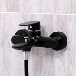 Смеситель для ванны и душа WasserKraft Elbe 740, черный