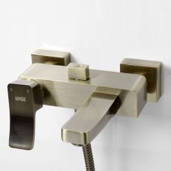 Смеситель для ванны и душа WasserKraft Exter 1601 с коротким изливом