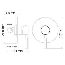 Смеситель для душа WasserKraft Main 4151