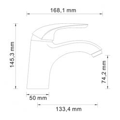 Смеситель для умывальника WasserKraft Rossel 2803