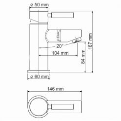 Смеситель термостатический для умывальника WasserKraft Main 4103 Thermo