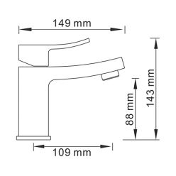 Смеситель для умывальника WasserKraft Aller 1063 WHITE