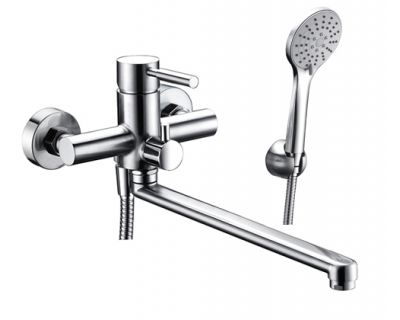 Смеситель для ванны и душа WasserKraft Main 4102L с длинным изливом