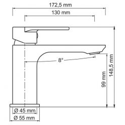 Смеситель для умывальника WasserKraft Mindel 8503