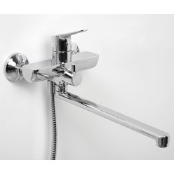 Смеситель для ванны и душа WasserKraft Lippe 4502L с длинным изливом