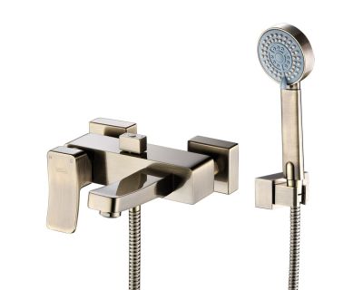 Смеситель для ванны и душа WasserKraft Exter 1601 с коротким изливом