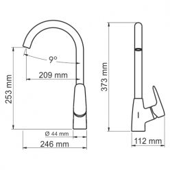 Смеситель для кухни WasserKraft Vils 5607