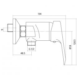 Смеситель для душа Cersanit Amet S951-027