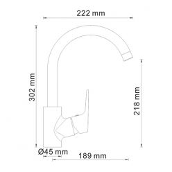 Смеситель для кухни WasserKraft Lippe 4507