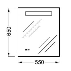 Зеркало с подсветкой 55x65 Jacob Delafon Replay EB1158-NF