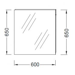 Зеркало 60 см Jacob Delafon Ola EB1080-RU