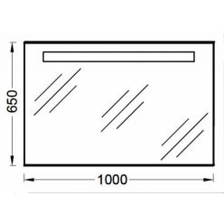 Зеркало с подсветкой 100 см Jacob Delafon Parallel EB1416-NF