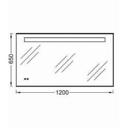Зеркало с подсветкой 120x65 Jacob Delafon Replay EB1163-NF 