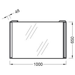 Зеркало с подсветкой 100x65 Jacob Delafon Reve EB576-NF