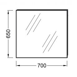 Зеркало 70x65 Jacob Delafon Odeon Up EB1082-NF