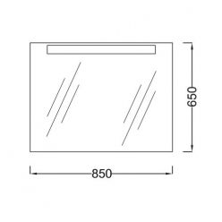 Зеркало 85x65 Jacob Delafon Presquile EB1109-NF