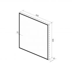 Квадратное зеркало Wellsee 7 Rays' Spectrum 172200280