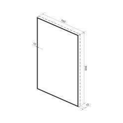 Прямоугольное зеркало Wellsee 7 Rays' Spectrum 172200680