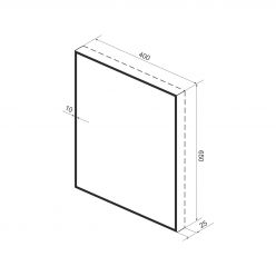 Прямоугольное зеркало с фоновой LED-подсветкой Wellsee 7 Rays' Spectrum 172200800