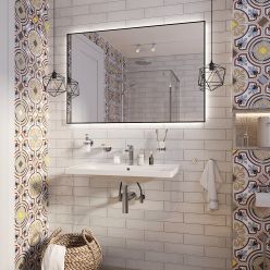 Прямоугольное зеркало с фоновой LED-подсветкой Wellsee 7 Rays' Spectrum 172200830