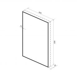 Прямоугольное зеркало с фоновой LED-подсветкой Wellsee 7 Rays' Spectrum 172200960