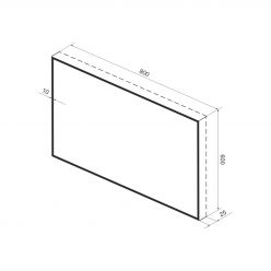 Прямоугольное зеркало с фоновой LED-подсветкой Wellsee 7 Rays' Spectrum 172200970