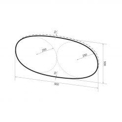 Овальное зеркало Wellsee 7 Rays' Spectrum 172201450