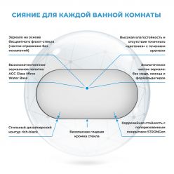 Овальное зеркало Wellsee 7 Rays' Spectrum 172201470