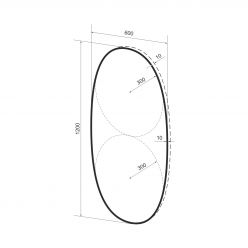 Овальное зеркало Wellsee 7 Rays' Spectrum 172201480