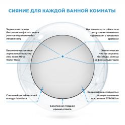 Круглое зеркало Wellsee 7 Rays' Spectrum 172201750