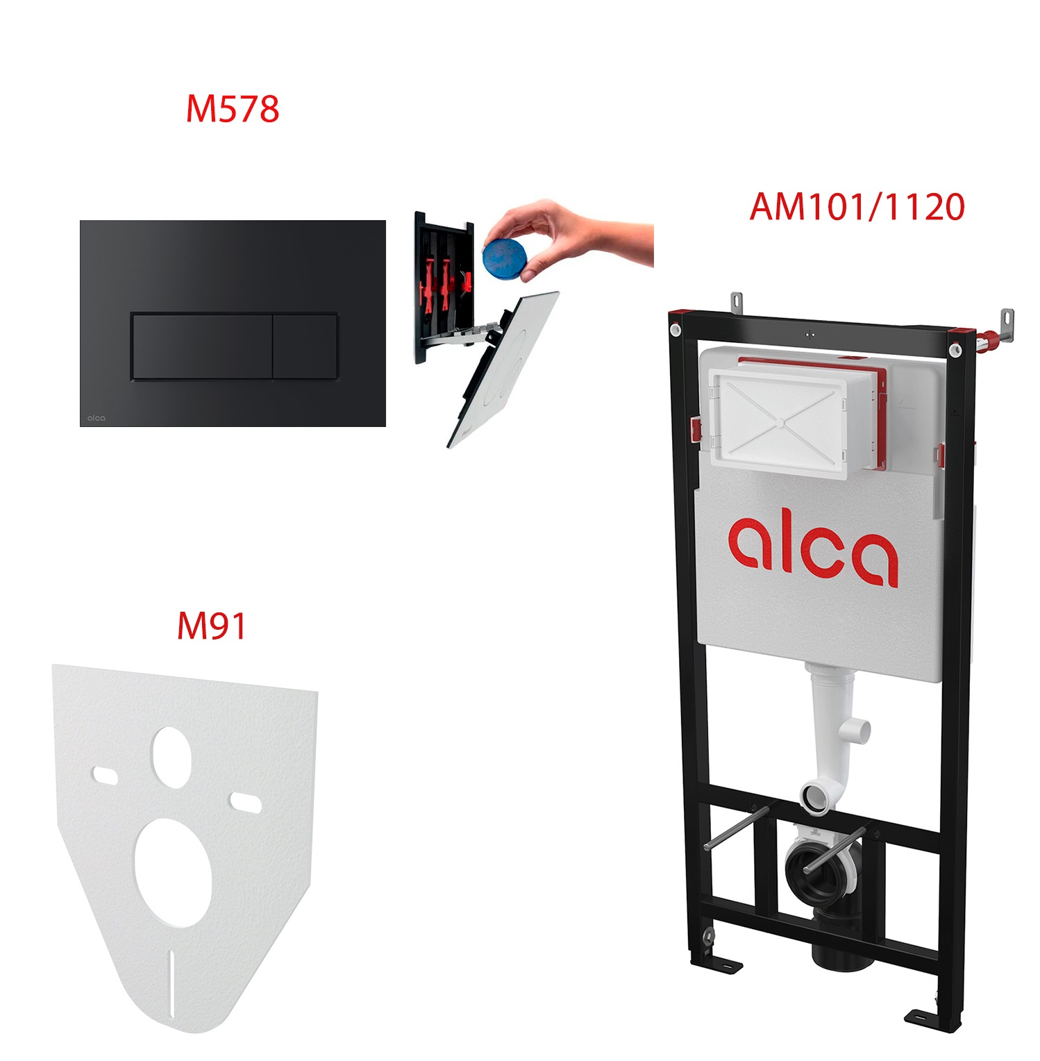 Сет 4в1 AlcaPlast AM101/1120+M578+M91